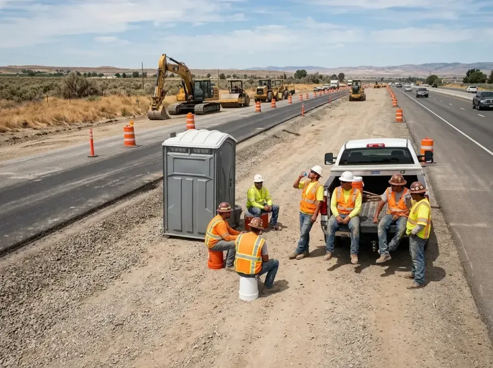highway-road-construction-crew-007 — frequently asked questions, Porta Potty and Restroom Rentals in Alum Rock, CA